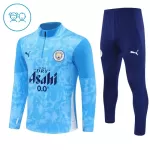 Manchester City Felpe da Allenamento Bambino 1/4-Zip 2025-26 Blu