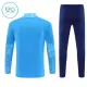 Manchester City Felpe da Allenamento Bambino 1/4-Zip 2025-26 Blu