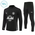 Manchester City Felpe da Allenamento Bambino 1/4-Zip 2025-26 Nera