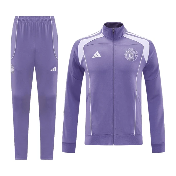 Manchester United Tute da giacca da allenamento Uomo 2025-26 Viola Manchester United Tute da giacca da allenamento Uomo 2025-26 Viola