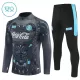 Napoli Felpe da Allenamento Bambino 1/4-Zip 2025-26 Nera