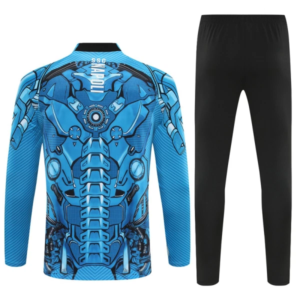 Napoli Felpe da Allenamento Uomo 1/4-Zip 2025-26 Blu