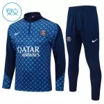 Paris Saint-Germain Felpe da Allenamento Bambino 1/4-Zip 2025-26 Blu