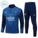 Paris Saint-Germain Felpe da Allenamento Bambino 1/4-Zip 2025-26 Blu Paris Saint-Germain Felpe da Allenamento Bambino 1/4-Zip 2025-26 Blu