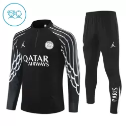 Paris Saint-Germain Felpe da Allenamento Bambino 1/4-Zip 2025-26 Nera