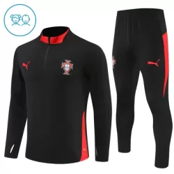 Portogallo Felpe da Allenamento Bambino 1/4-Zip 2025-26 Nera