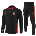 Portogallo Felpe da Allenamento Uomo 1/4-Zip 2025-26 Nera