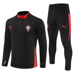 Portogallo Felpe da Allenamento Uomo 1/4-Zip 2025-26 Nera