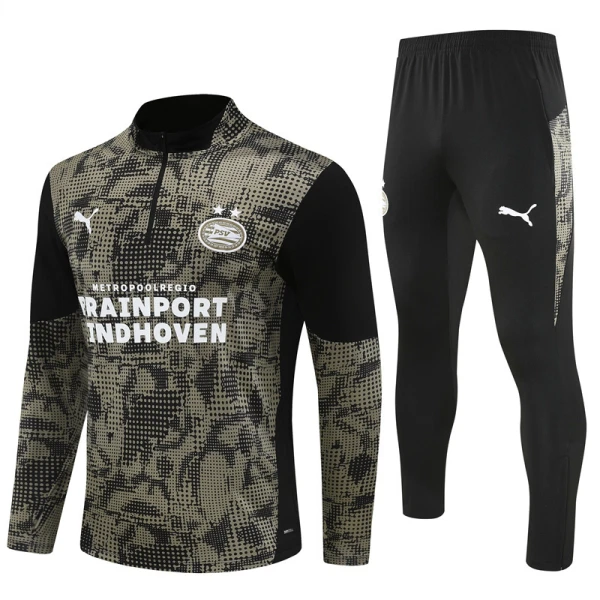 PSV Eindhoven Felpe da Allenamento Uomo 1/4-Zip 2025-26 Nera