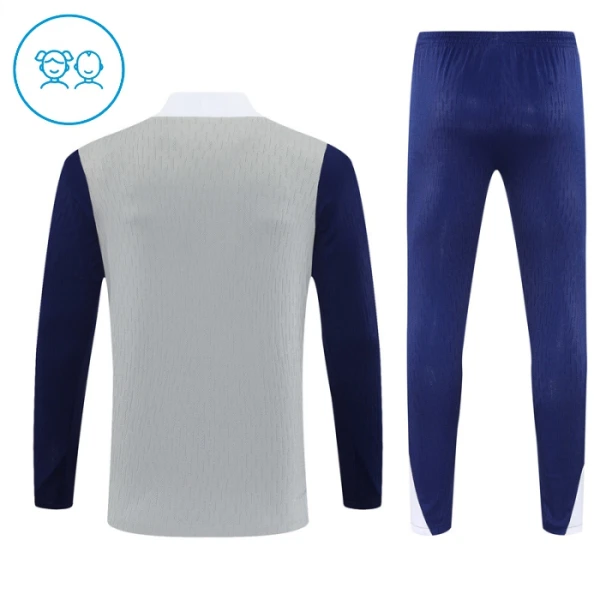 Tottenham Hotspur Felpe da Allenamento Bambino 1/4-Zip 2025-26 Grigio