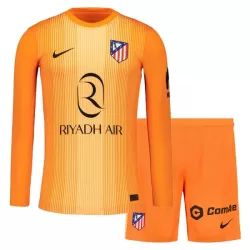 Completo calcio Portiere Atlético Madrid Bambino 2025-26 Arancia Maniche Lunghe