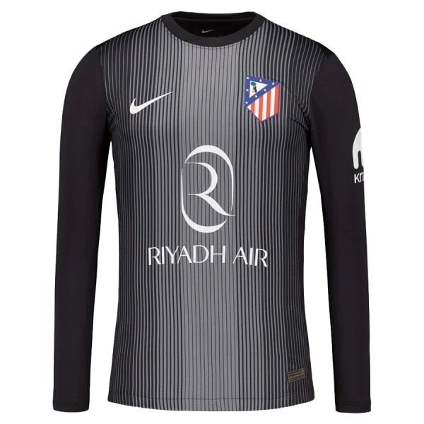 Maglia Portiere Atlético Madrid Oblak 13 Uomo 2025-26 Nera Maniche Lunghe