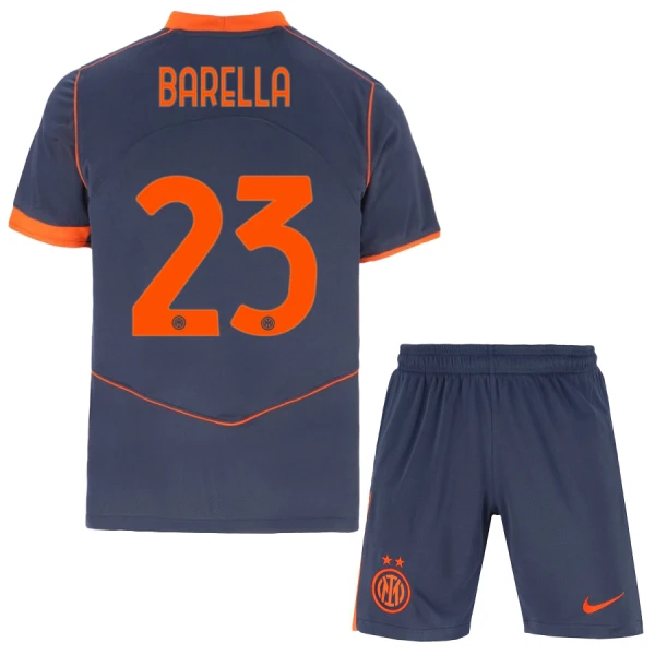 Completo calcio Inter Milan Barella 23 Bambino 3rd 2025-26