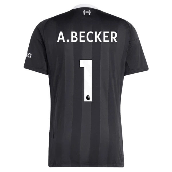 Maglia Portiere Liverpool A. Becker 1 Uomo 2025-26 Nera