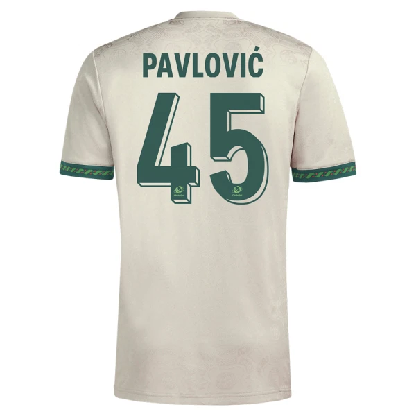 Maglia FC Bayern Monaco Oktoberfest Pavlovic 45 Uomo 2025-26 Maglia FC Bayern Monaco Oktoberfest Pavlovic 45 Uomo 2025-26