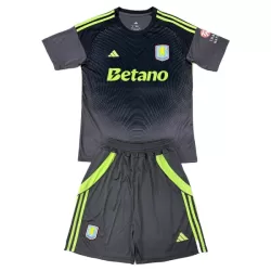 Completo calcio Portiere Aston Villa Bambino 2025-26 Nera