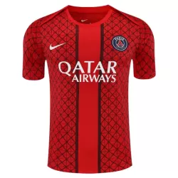Maglia Paris Saint-Germain Pre-Match Uomo 2025-26 Rossa Maglia Paris Saint-Germain Pre-Match Uomo 2025-26 Rossa