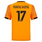 Maglia AS Roma Manu Kone 17 Uomo Secondo 2025-26