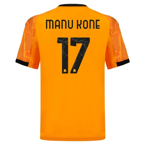 Maglia AS Roma Manu Kone 17 Uomo Secondo 2025-26 Maglia AS Roma Manu Kone 17 Uomo Secondo 2025-26