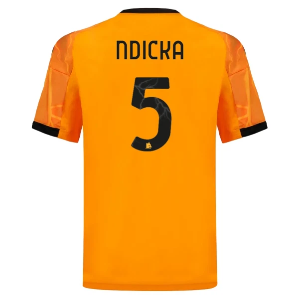 Maglia AS Roma Ndicka 5 Uomo Secondo 2025-26 Maglia AS Roma Ndicka 5 Uomo Secondo 2025-26