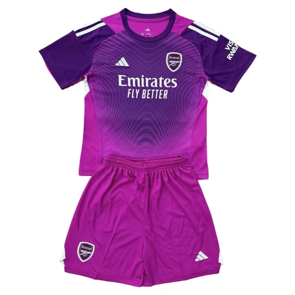 Completo calcio Portiere Arsenal Bambino 2025-26 Viola Completo calcio Portiere Arsenal Bambino 2025-26 Viola