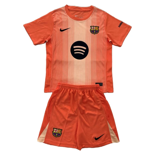 Completo calcio Portiere Barcellona Bambino 2025-26 Arancia Completo calcio Portiere Barcellona Bambino 2025-26 Arancia