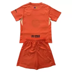 Completo calcio Portiere Barcellona Bambino 2025-26 Arancia