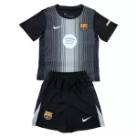 Completo calcio Portiere Barcellona Bambino 2025-26 Nera