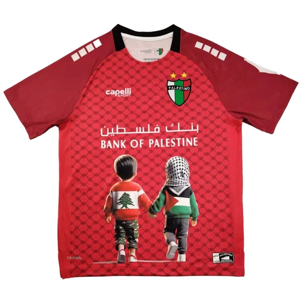 Maglia Club Deportivo Palestino Uomo 2025 Rossa - Speciale Maglia Club Deportivo Palestino Uomo 2025 Rossa - Speciale