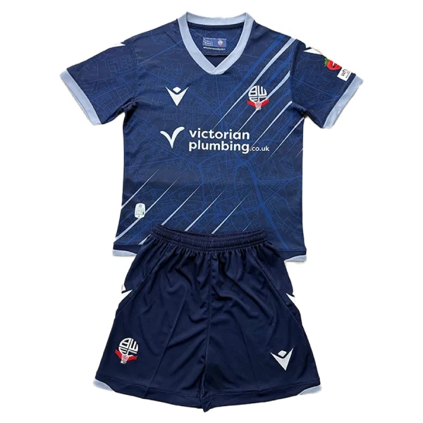 Completo calcio Bolton Wanderers Bambino Secondo 2025-26 Completo calcio Bolton Wanderers Bambino Secondo 2025-26