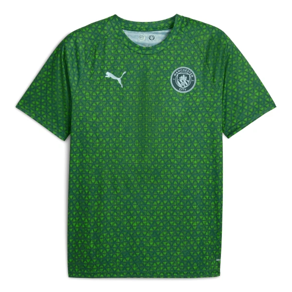 Maglia Manchester City Pre-Match Uomo 2025-26 Verde Maglia Manchester City Pre-Match Uomo 2025-26 Verde
