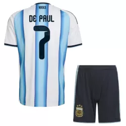 Completo calcio Argentina De Paul 7 Bambino Primo Mondiali 2026