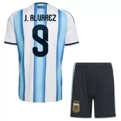 Completo calcio Argentina J. Alvarez 9 Bambino Primo Mondiali 2026