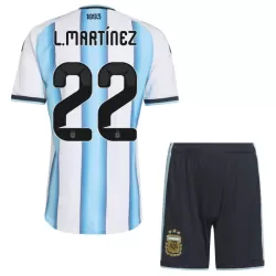 Completo calcio Argentina Lautaro Martinez 22 Bambino Primo Mondiali 2026
