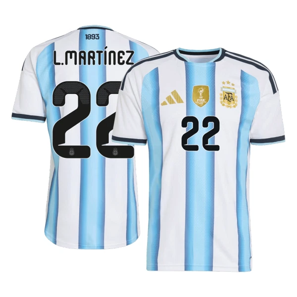 Maglia Argentina Lautaro Martinez 22 Uomo Primo Mondiali 2026