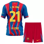 Completo calcio Barcellona Frenkie de Jong 21 Bambino 4th 2025-26