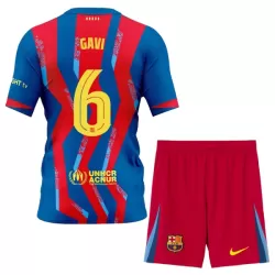 Completo calcio Barcellona Gavi 6 Bambino 4th 2025-26