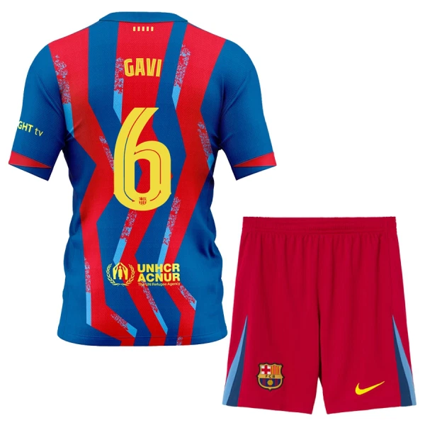 Completo calcio Barcellona Gavi 6 Bambino 4th 2025-26