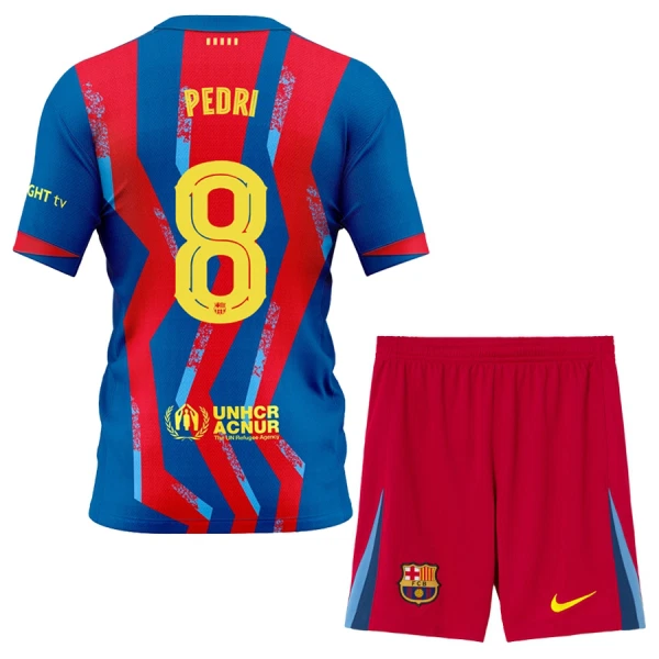 Completo calcio Barcellona Pedri 8 Bambino 4th 2025-26 Completo calcio Barcellona Pedri 8 Bambino 4th 2025-26