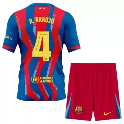 Completo calcio Barcellona R. Araujo 4 Bambino 4th 2025-26