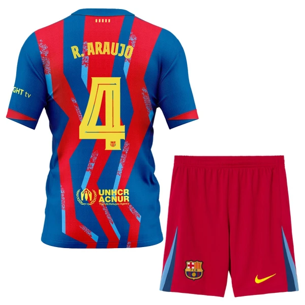 Completo calcio Barcellona R. Araujo 4 Bambino 4th 2025-26 Completo calcio Barcellona R. Araujo 4 Bambino 4th 2025-26