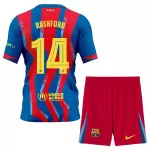 Completo calcio Barcellona Rashford 14 Bambino 4th 2025-26