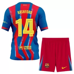 Completo calcio Barcellona Rashford 14 Bambino 4th 2025-26