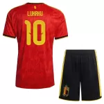 Completo calcio Belgio Lukaku 10 Bambino Primo Mondiali 2026