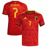 Maglia Belgio De Bruyne 7 Uomo Primo Mondiali 2026