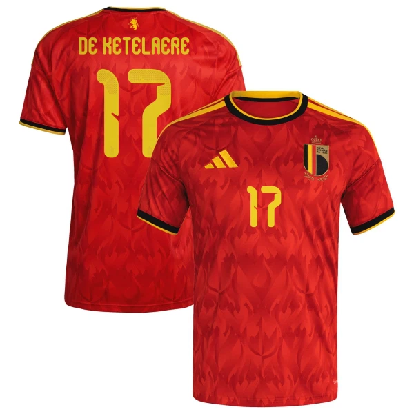 Maglia Belgio De Ketelaere 17 Uomo Primo Mondiali 2026