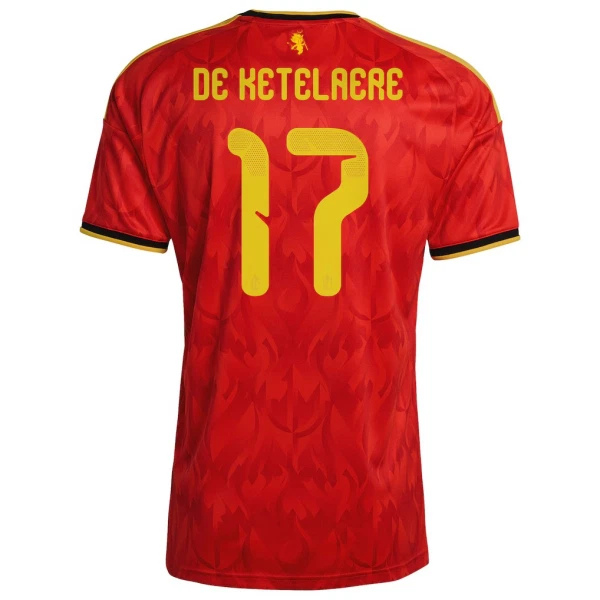 Maglia Belgio De Ketelaere 17 Uomo Primo Mondiali 2026