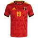 Maglia Belgio Openda 19 Uomo Primo Mondiali 2026