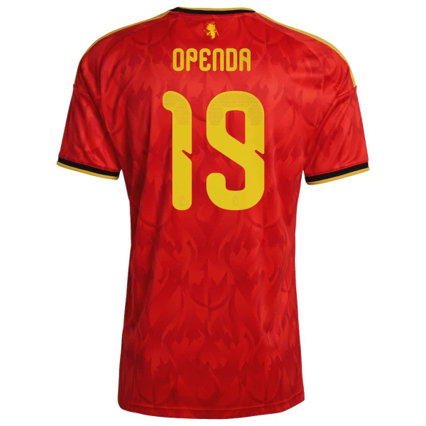 Maglia Belgio Openda 19 Uomo Primo Mondiali 2026