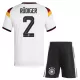 Completo calcio Germania Rudiger 2 Bambino Primo Mondiali 2026 Completo calcio Germania Rudiger 2 Bambino Primo Mondiali 2026